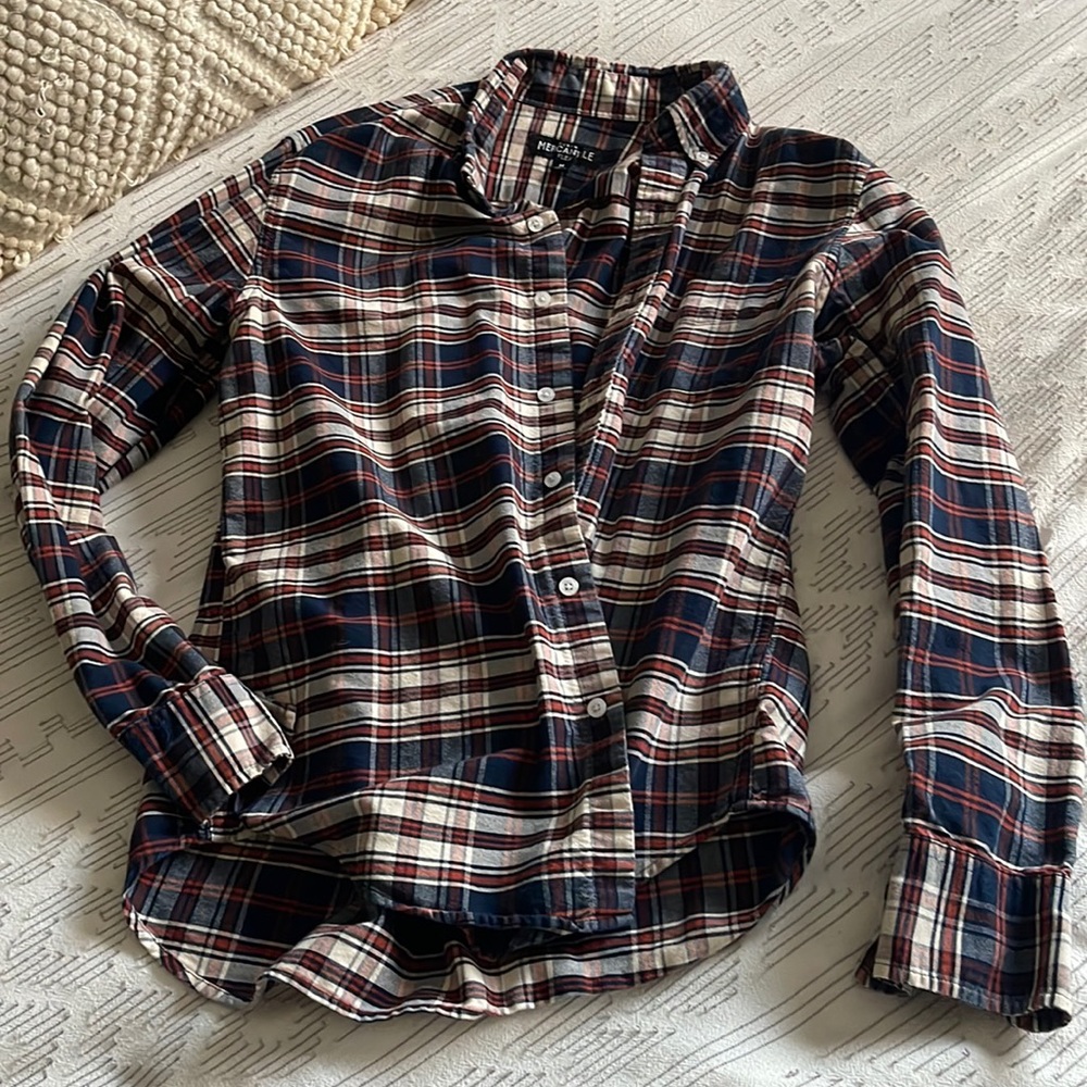 Flannel JCrew button down